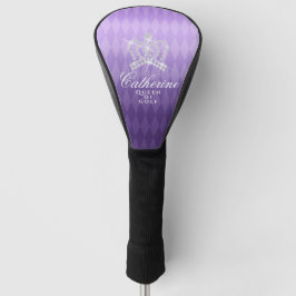 Glittering Crown Luxe Lila Golf Head Cover Golf Headcover