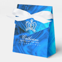 Glittering Crown Luxury Blue Aqua