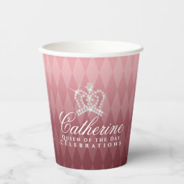 Glittering Crown Luxury Brown Pappbecher