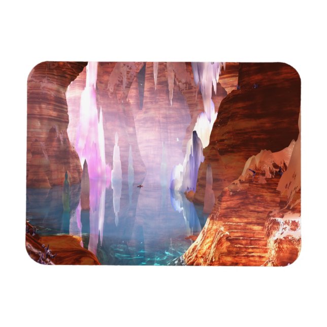 Glittering Höhlen Flexible Magnet (Horizontal)