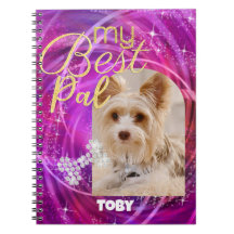 Glittering Pet Hund Foto Mangenta