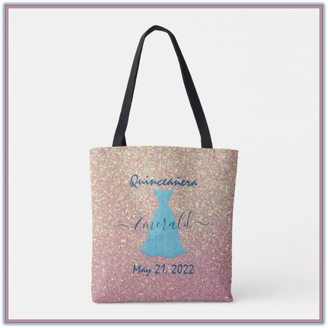 Glittering Quinceanera Gedenktasche Tasche (Von Creator hochgeladen)