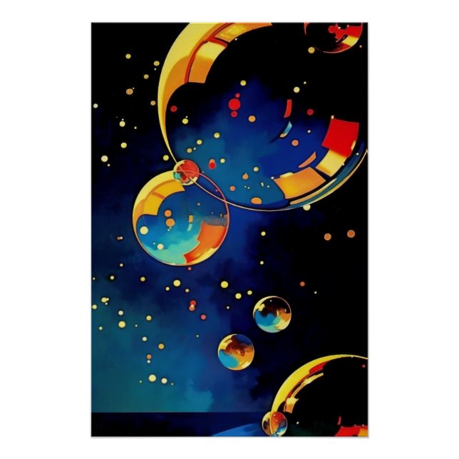 Glitternblasen Poster (Vorderseite)
