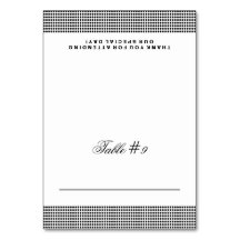 Glitterne geklappte Platzkarte