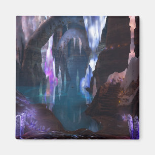 Glitternhöhlen durch das Nachtmagnet Magnet