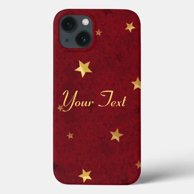 Glitternstars Royal Red Case-Mate iPhone Hülle (Rückseite)