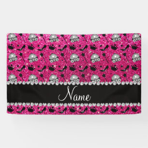 Glitterprinzessin-Krone Neonwand des heißen Rosas Banner