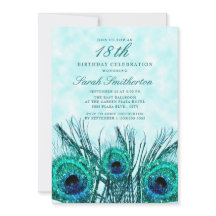 Glittery Aquamarin Blue Peacock Federn 18.