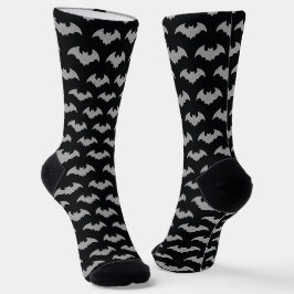 Glittery Bat Halloween Socken