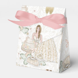 Glittery Bridal Wedding Pattern Geschenkschachtel