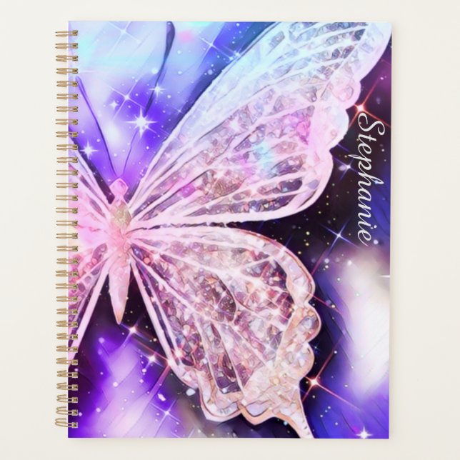 Glittery Butterfly Planer (Vorderseite)