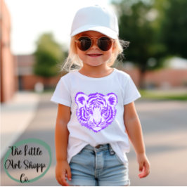 Glittery Coquette Bow Louisiana Football Tshirt