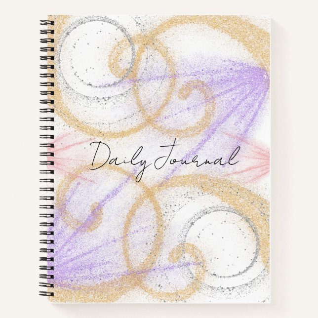 Glittery Daily Journal Notizbuch (Vorderseite)