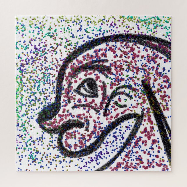 Glittery Dog Jigsaw Puzzle (Vertikal)