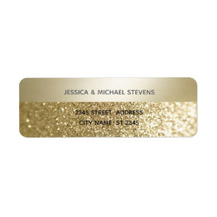 Glittery extravaganter, moderner Goldstreifen