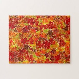 Glittery Fall Maple Blätter