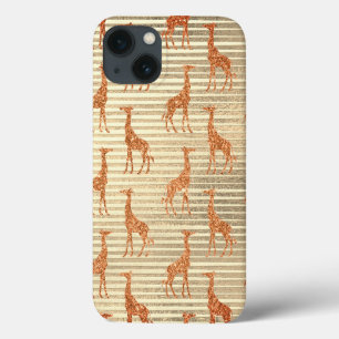 Glittery Giraffe on Gold Foil Case-Mate iPhone Hülle