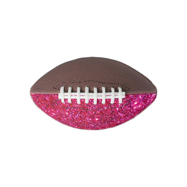 Glittery Glam Football Pink Sparkly Cute Ohrts (Vorderseite)