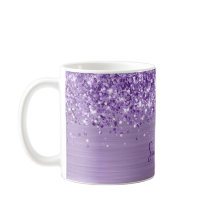 Glittery Glam Royal Lila Name