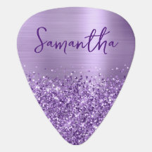 Glittery Glam Royal Lila Name