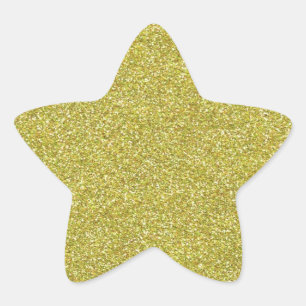 Glittery glänzende GoldGlitzern Stern-Aufkleber