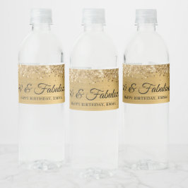 Glittery Gold Foil 40 & Fabulous