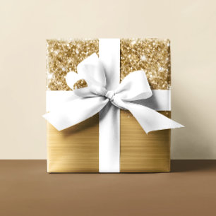 Glittery Gold Glam Geschenkpapier