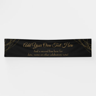 Glittery Gold Light Strings fügen Ihren eigenen T Banner