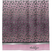 Glittery Leopard Print auf Hot Pink