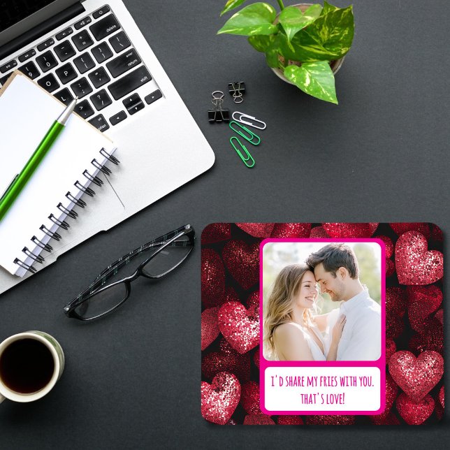 Glittery Liebe meine Freunde teilen Mousepad (Von Creator hochgeladen)