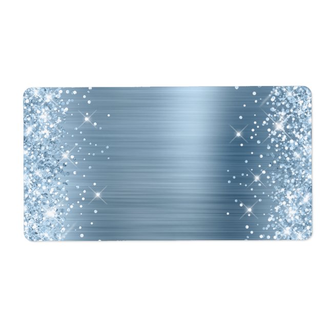 Glittery Light Blue Imitats Foil (Vorne)