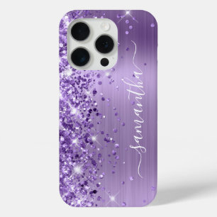 Glittery Light Lila Glam Girly Signature Case-Mate iPhone Hülle