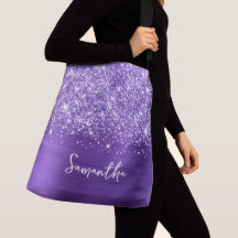 Glittery Lila Amethyst Glam Name
