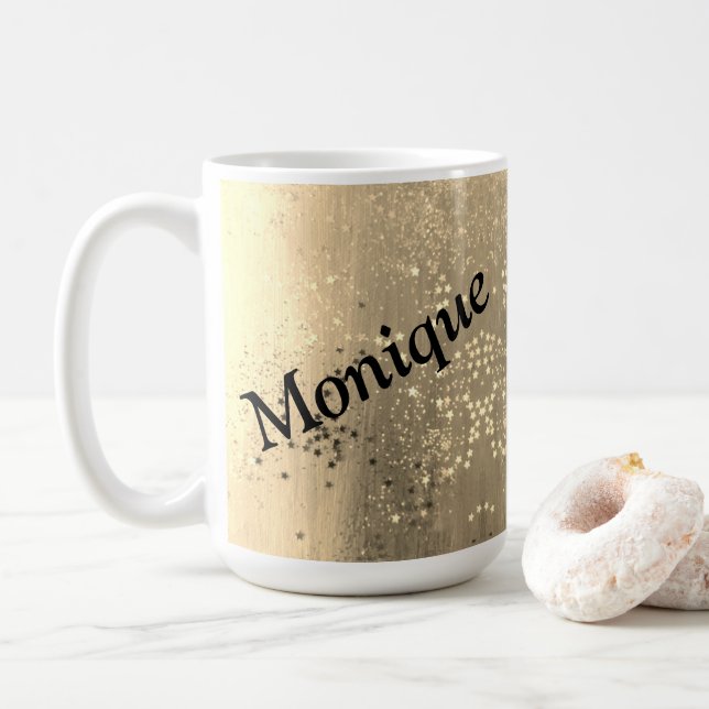 Glittery Personalisiert Stardust Kaffeetasse (Mit Donut)