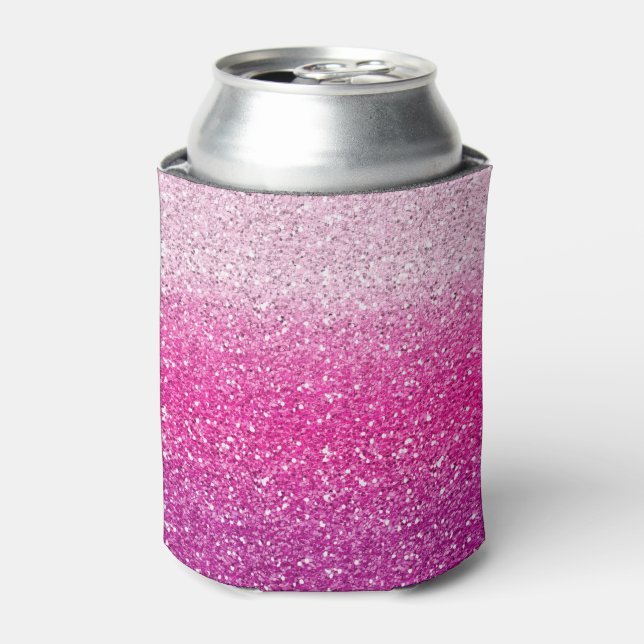 Glittery Pink Ombre Dosenkühler (Kanne Vorderseite)