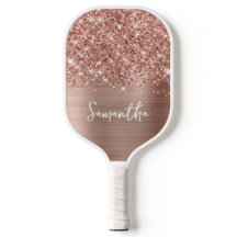 Glittery Rose Gold Glam Name
