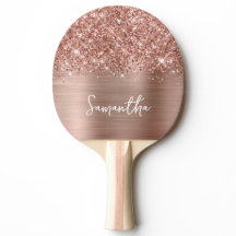 Glittery Rose Gold Glam Name