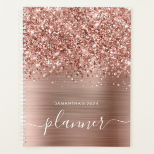 Glittery Rose Gold Glam Planer