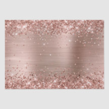 Glittery Rose Gold Ombre Foil
