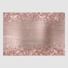 Glittery Rose Gold Ombre Foil Seidenpapier