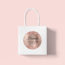 Glittery Rose Goldene Foil 75. Geburtstag