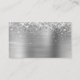 Glittery Silver Foil Blank Platzkarte