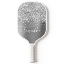 Glittery Silver Glam Name