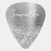 Glittery Silver Glam Name