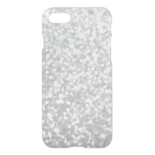Glittery Silver iPhone 7 Fall iPhone SE/8/7 Hülle