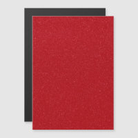 Glittery Tomato Red Magnetic Card - Anpassbar