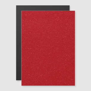 Glittery Tomato Red Magnetic Card - Anpassbar Magneteinladung