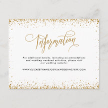 Glittery Wedding Card in Imitats Gold Glitzer