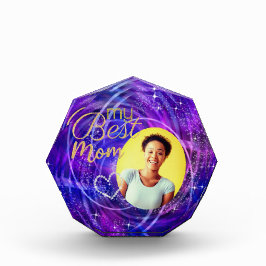 Glitttering mein Foto Beste Mama Lila