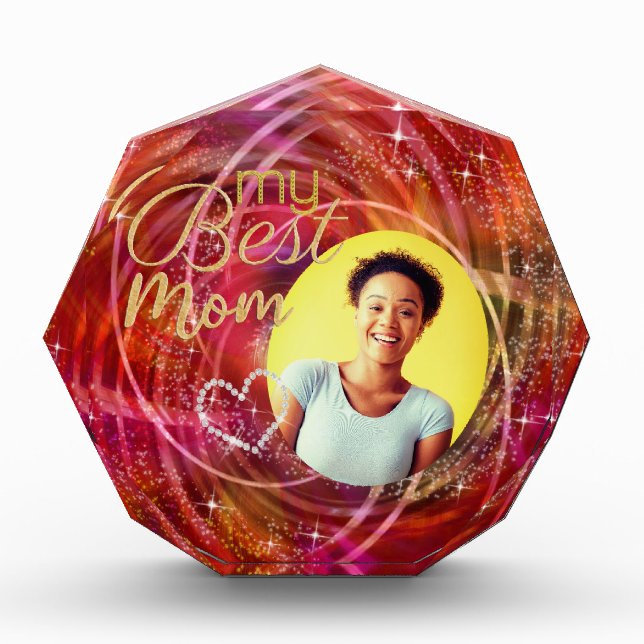 Glitttering mein Foto der besten Mama (Vorderseite)